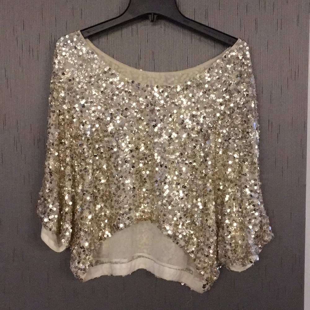 Vince Gold sequin top